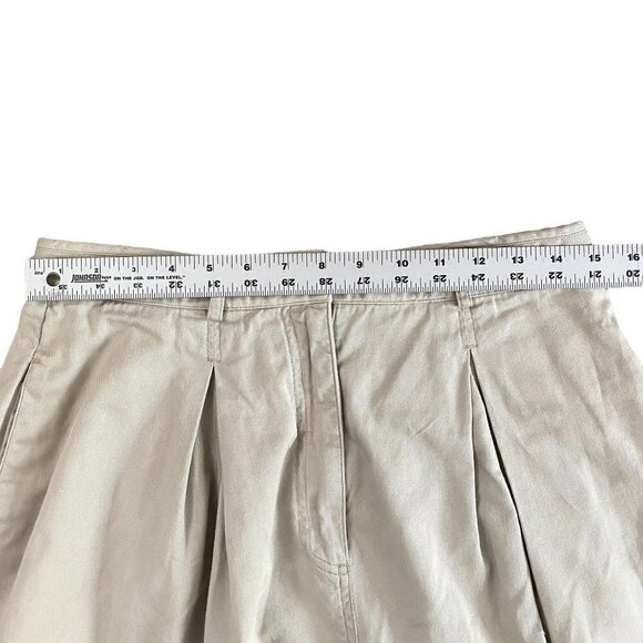 Susan Bristol Vintage Set of Button Down Vest & Skirt | Cream | Size 14 P - Picture 9 of 14